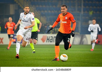 KHARKIV, UKRAINE - Febriary 20, 2020: Adel Taarabt Player During The UEFA Europe League Match Between Shakhtar Donetsk Vs SL Benfica (Portugal), Ukraine