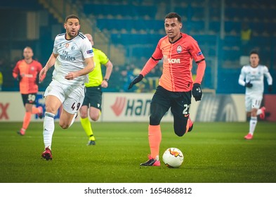 KHARKIV, UKRAINE - Febriary 20, 2020: Adel Taarabt Player During The UEFA Europe League Match Between Shakhtar Donetsk Vs SL Benfica (Portugal), Ukraine