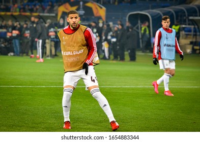 KHARKIV, UKRAINE - Febriary 20, 2020: Adel Taarabt During The UEFA Europe League Match Between Shakhtar Donetsk Vs SL Benfica (Portugal), Ukraine