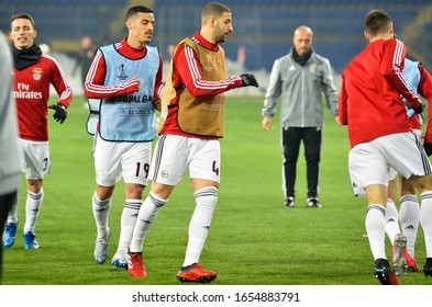 KHARKIV, UKRAINE - Febriary 20, 2020: Adel Taarabt During The UEFA Europe League Match Between Shakhtar Donetsk Vs SL Benfica (Portugal), Ukraine