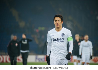 Kharkiv, Ukraine - February 14, 2019: Makoto Hasebe After A Match Between Shakhtar Donetsk & Eintracht Frankfurt