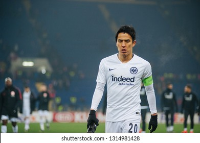 Kharkiv, Ukraine - February 14, 2019: Makoto Hasebe After A Match Between Shakhtar Donetsk & Eintracht Frankfurt