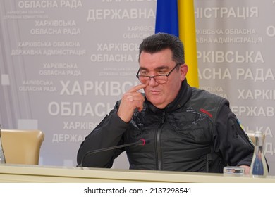 Kharkiv, Ukraine - February 2022: Secretary Of The National Security And Defense Council Oleksiy Danilov.