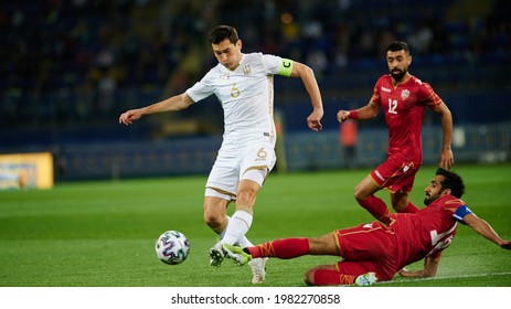 Kharkiv, Ukraine - May 23, 2021: Taras Stepanenko. The Football Friendly Match Ukraine Vs Bahrain