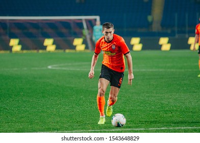 Kharkiv, Ukraine - October 27, 2019: Midfielder Taras Stepanenko In The Match Shakhtar Vs Olexandria