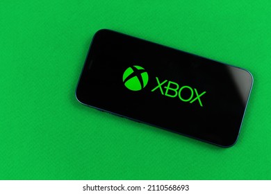 Kharkov, Ukraine - January 19, 2021: Xbox Logo Close-up. Business, Stock And Trade Background