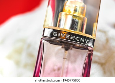 Kharkov, Ukraine - March 23, 2021: Givenchy Perfume Logo, Luxury And French Brand