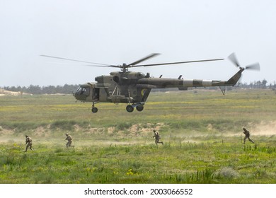 Kherson, Kherson Oblast, Ukraine - July 2 2021: The Ukrainian Marines At The Training Ground During The Sea Breeze 2021 Multinational Exercise.