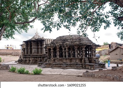 Khidrapur Kolhapur District Maharashtra India Jun 12 2017  Kopeshwar Hindu Temple Of Shiva