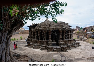 Khidrapur Kolhapur District Maharashtra India Jun 12 2017  Kopeshwar Hindu Temple Of Shiva