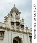 The Khilwat Clock Tower of Chowmahalla Palace in Hyderabad India, was the royal residence of the Nizams, blending Indian, Persian, and European styles.