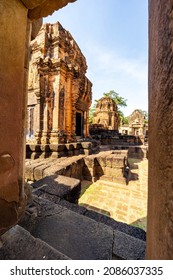 Khmer Architecture Of Prasat Muang Tam Castle, Buriram, Thailand