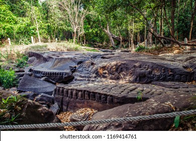 Khmer Riverbed Carving River Thousand Lingas Stock Photo 1169414761 ...