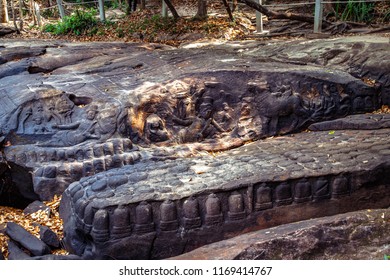 Khmer Riverbed Carving River Thousand Lingas Stock Photo 1169414767 ...