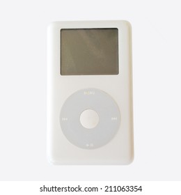 Khonkaen, THAILAND - August 13, 2014: IPOD CLASSIC isolated on white background