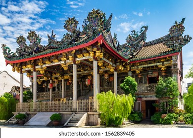 Khoo Kongsi clanhouse built in 1906, a Hokkien clan temple, association of the Leong San Tong (Dragon Mountain Hall) clan in the UNESCO World Heritage site part of Georgetown in Penang, Malaysia. - Shutterstock ID 1562839405
