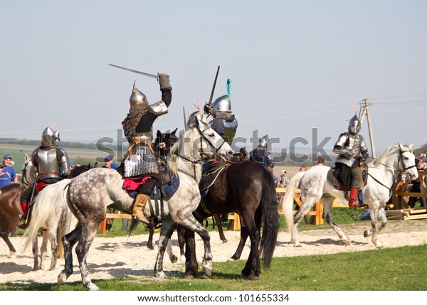 Khotyn April 30 Group Knights Armor Stock Photo Edit Now