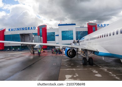 Khrabrovo Airport, Kaliningrad. Russia, Kaliningrad, September 4, 2021