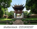 Khue Van pavilion (Khuê Văn Các) - an unique architectural work built in 1805 and a symbol of present-day Hanoi
