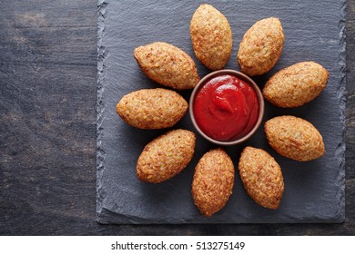 Kibbeh Traditional Middle Eastern Oriental Restaurant Foto de stock ...