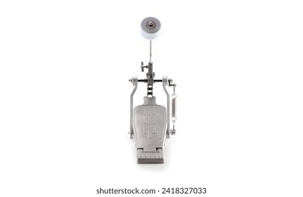 Kick pedal. Bass drum pedal, foot pedal, or the kick pedal isolated on pure white.  - Powered by Shutterstock