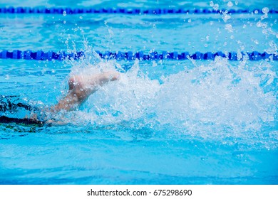 Kicking Feet In The Swimming Pool