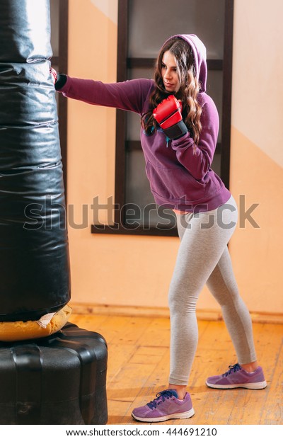 purple punching bag