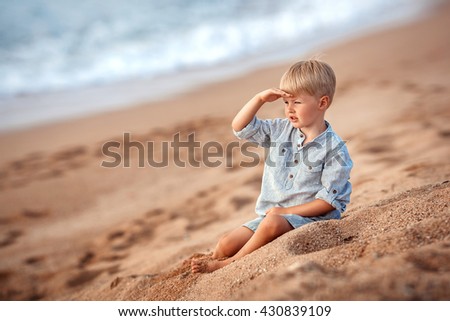 Similar – sad and pensive boy