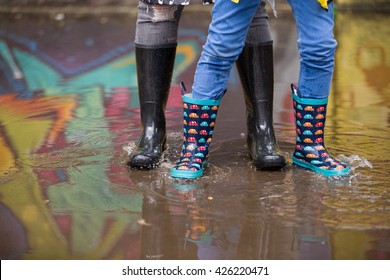 funny rubber boots