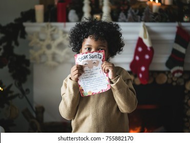 Kid With Christmas Wishlist