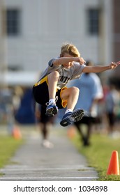 Kid Doing Long Jump