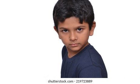 kid with an face expression.