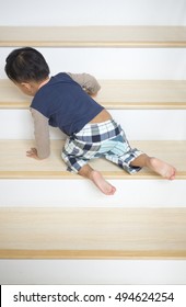 Kid Falling Down From Stair