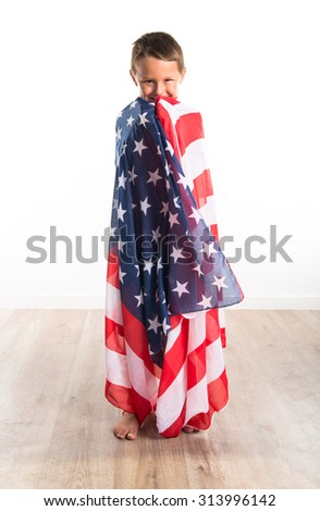 Similar – African boy with American flag