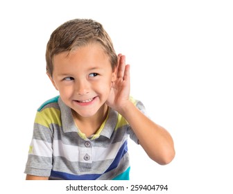 Kid Listening Something