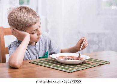 Kid With No Appetite Playing With Food