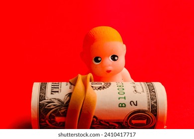 Kid paper dollars,child trafficking concept. - Powered by Shutterstock