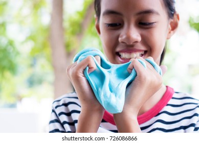 Kid Playing Handmade Toy Called Slime Stock Photo 726086866 | Shutterstock