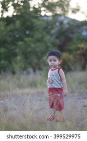 kid playing outside