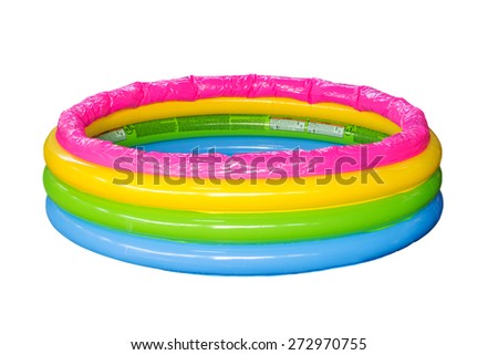 Kid Pool isolated on white with clipping path