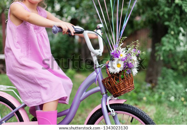 pink bike basket