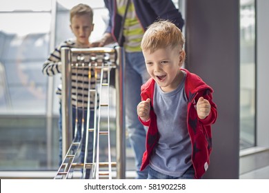 A Kid In Science Center In Warsaw, Poland