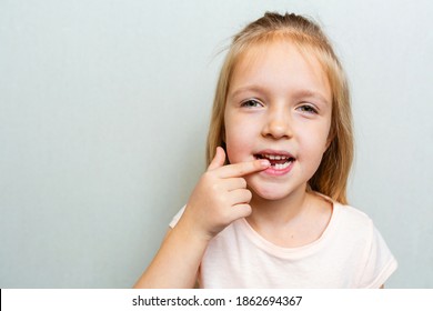 Kid Showing First Milk Tooth Change Stock Photo 1862694367 | Shutterstock