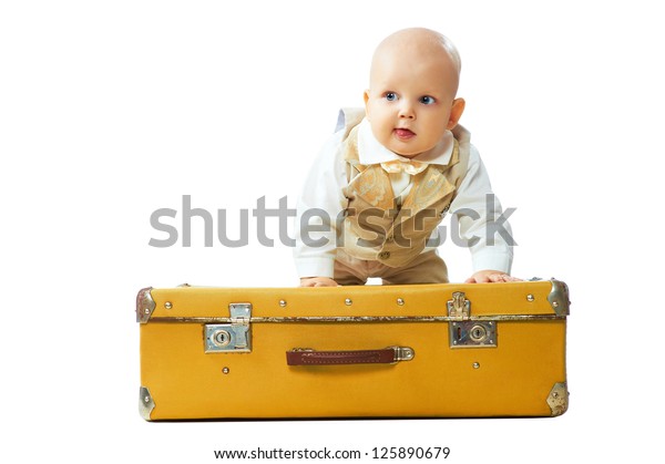 kids vintage suitcase