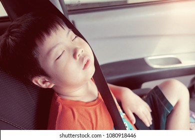 Kid Sleep On Car, Child Feel Sick, Sleep On Car Seat
