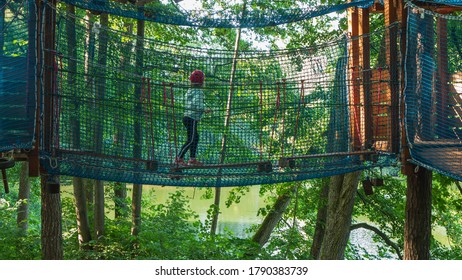 Kid In A Treetop Adventure Park