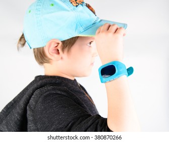 Kid Using Smart Watch