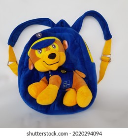 Kids Bag With 3D Police Dog Doll