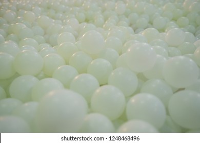 Kids Ball Pit Or Ball Pool With Only White Ball