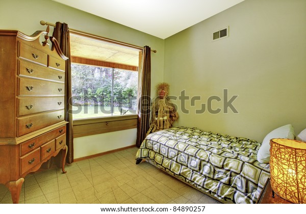 Kids Bedroom Small Bed Dresser Stock Photo Edit Now 84890257